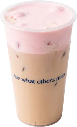 iced rose latte